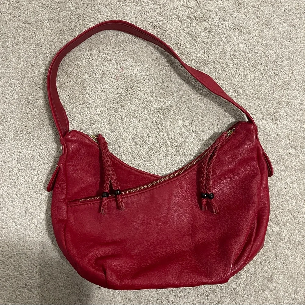 THE SAK | GORGEOUS BOHO RED GENUINE LEATHER PURSE β₯οΈ - Picture 1 of 7